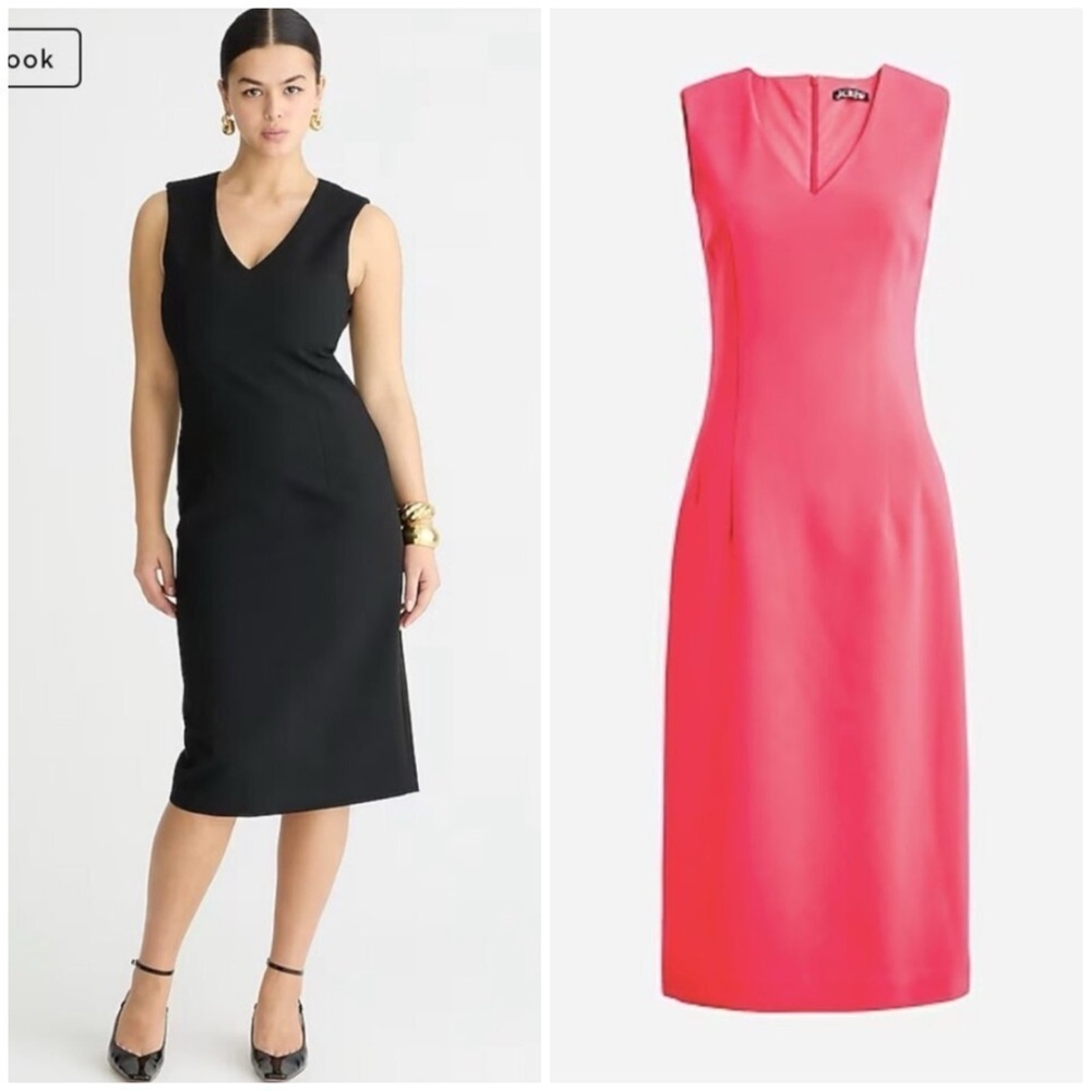NWT J. Crew Interview dress in four-season stretch in pink 0